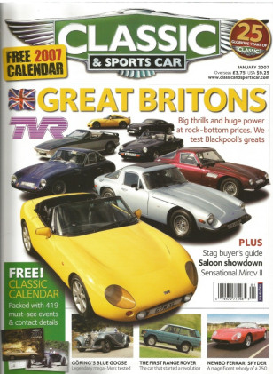 CLASSIC & SPORTSCAR 2007 JAN - TVR Spl, STAG, 540K, NEMBO 250